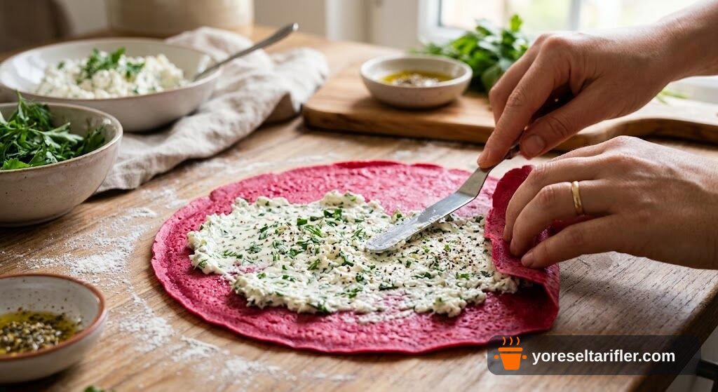 Pancarlı Peynirli Kahvaltılık Rulo Tarifi — Adım 7