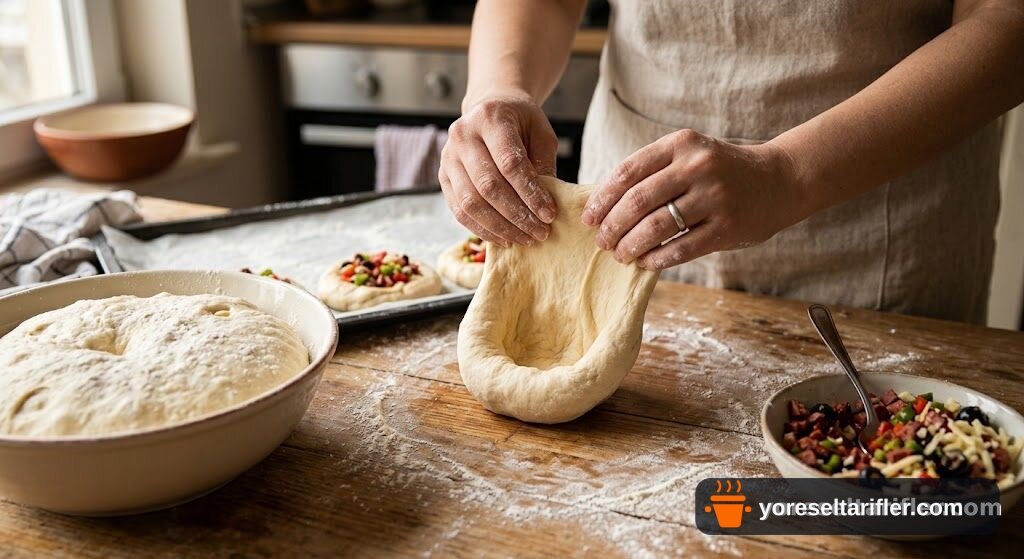 Pastane Tadında Pizza Poğaça Tarifi — Adım 4