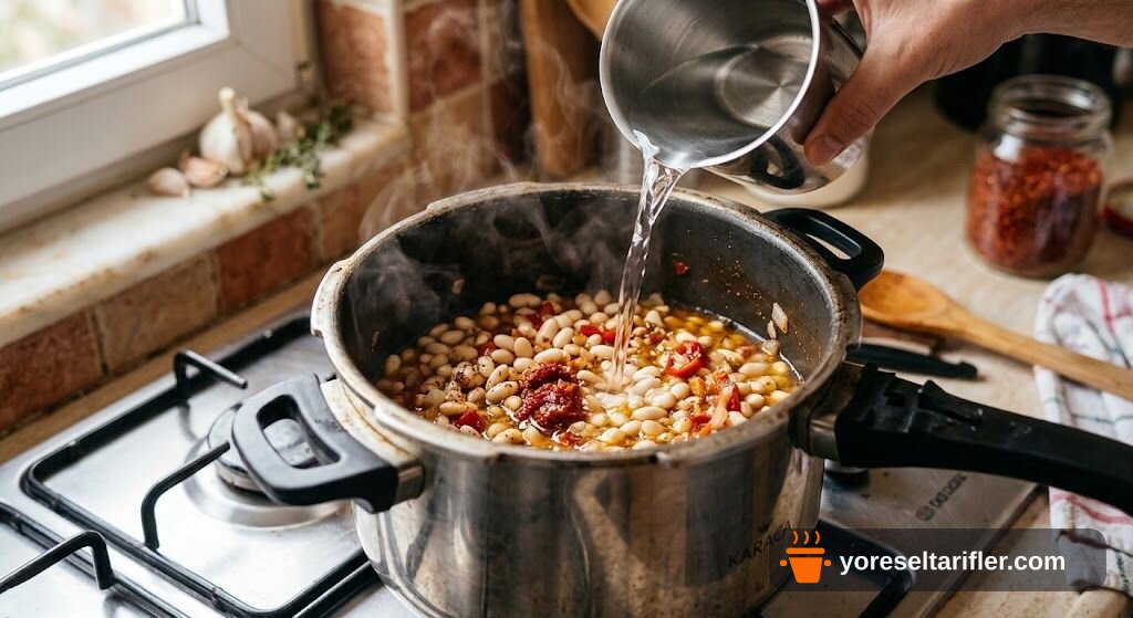 Pastırmalı Kuru Fasulye Tarifi — Adım 1
