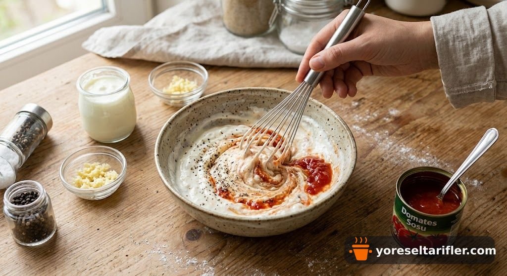 Patates Çanakları Yoğurtlu Garnitürlü Tarifi — Adım 3