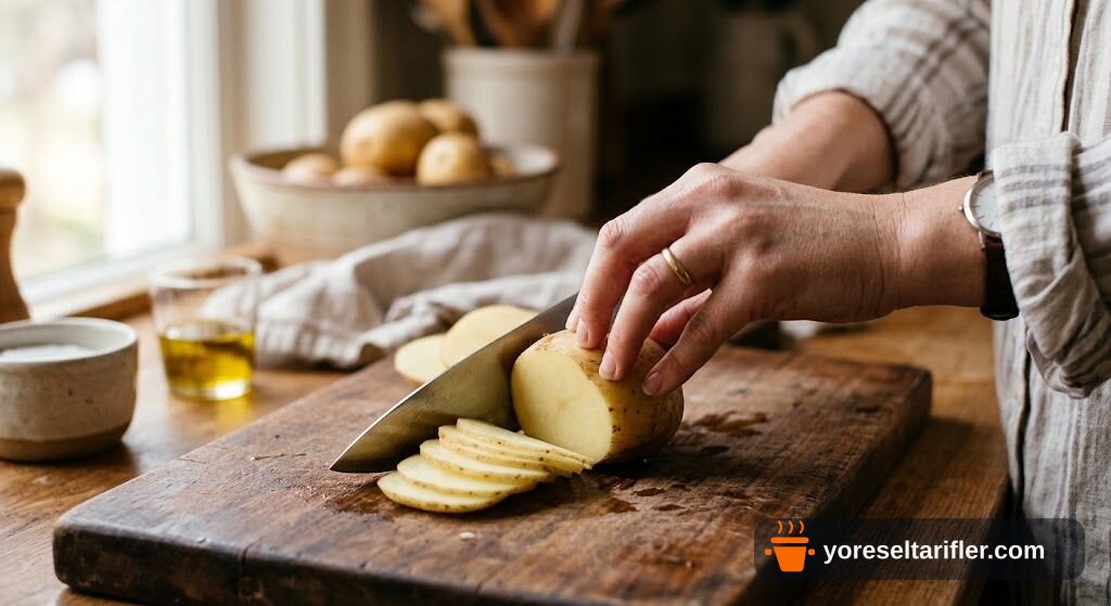 Patates Oturtma Tarifi — Adım 1