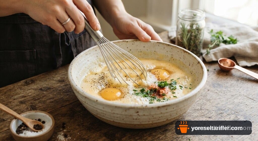 Patatesli Baharatlı Omlet Tarifi — Adım 3