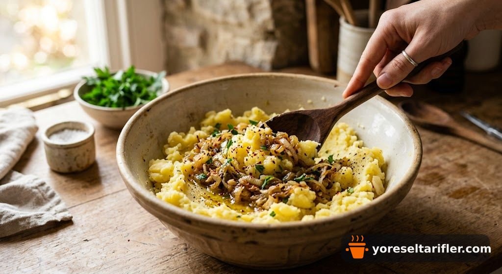 Patatesli Çıtır Börek Hamur İşi Tarifi — Adım 3