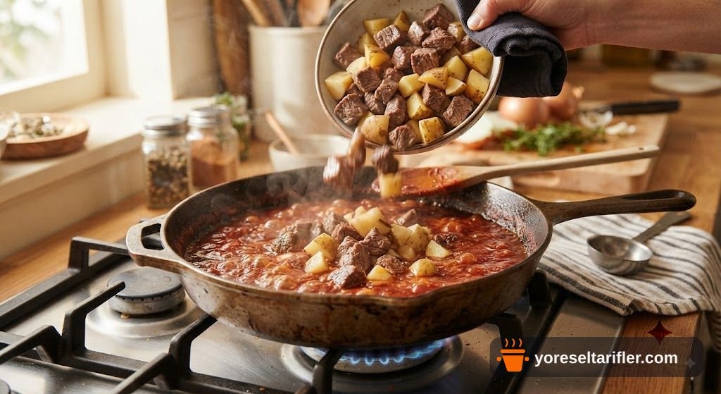 Patatesli Çökertme Kebabı Tarifi — Adım 4