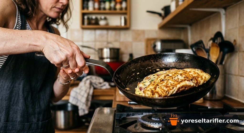 Patatesli Kızarmış Omlet Tarifi — Adım 8