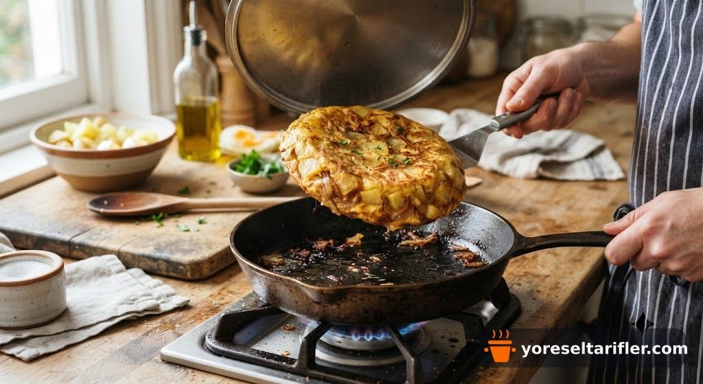 Patatesli Kızarmış Omlet Tarifi — Adım 9