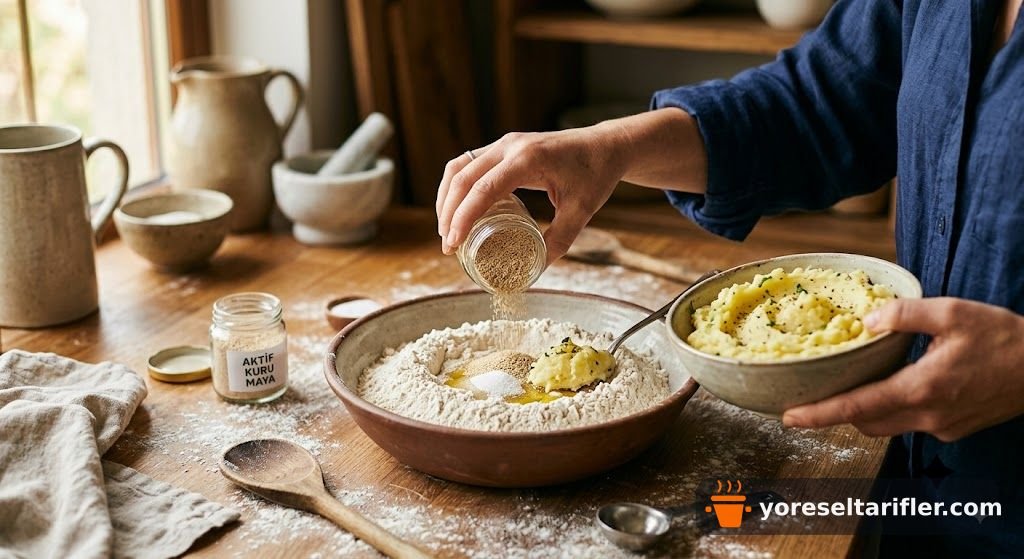 Patatesli Tam Buğday Poğaça Tarifi — Adım 3