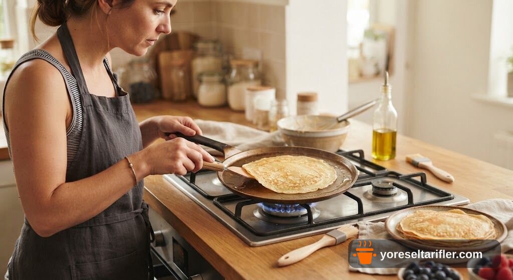 Patatesli ve Kaşarlı Kahvaltılık Pancake Tarifi — Adım 3