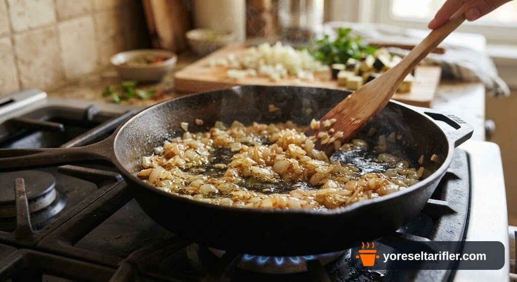 Patlıcanlı Basma Börek Tarifi — Adım 1