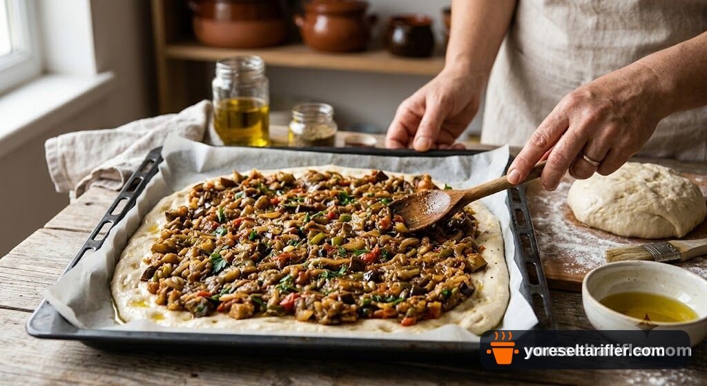 Patlıcanlı Basma Börek Tarifi — Adım 5