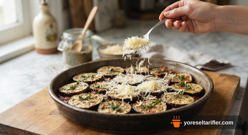 Patlıcanlı Etsiz Lazanya Tarifi — Adım 3