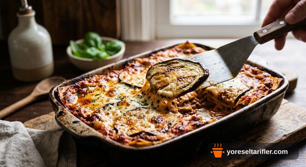 Patlıcanlı Etsiz Lazanya Tarifi — Adım 4