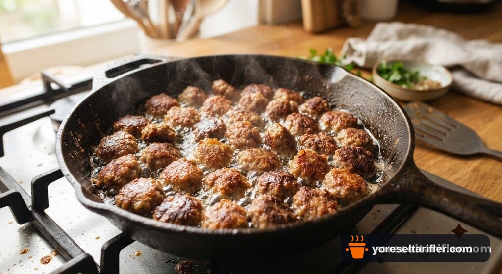 Patlıcanlı Köfteli Bulgur Pilavı Tarifi — Adım 4