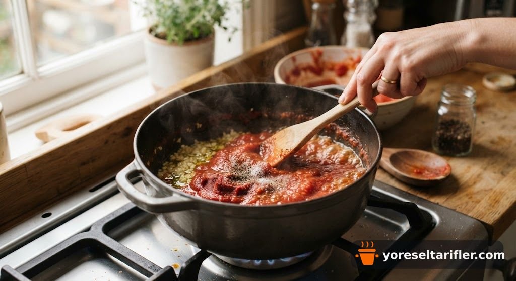 Patlıcanlı Şiş Köfte Soslu Tarifi — Adım 5