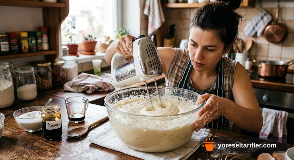 Pekmezli Tahinli Brownie Tarifi — Adım 2
