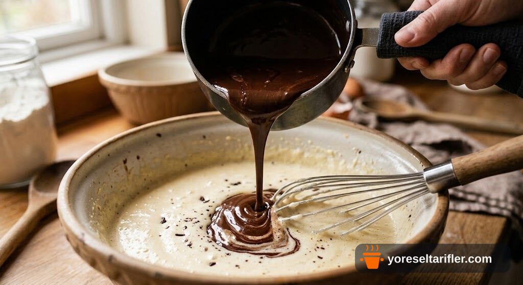 Pekmezli Tahinli Brownie Tarifi — Adım 3