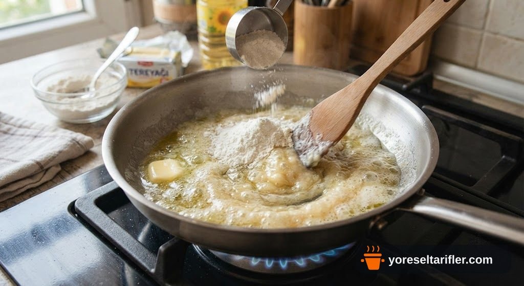 Pekmezli Un Helvası Yapılışı Tarifi — Adım 1