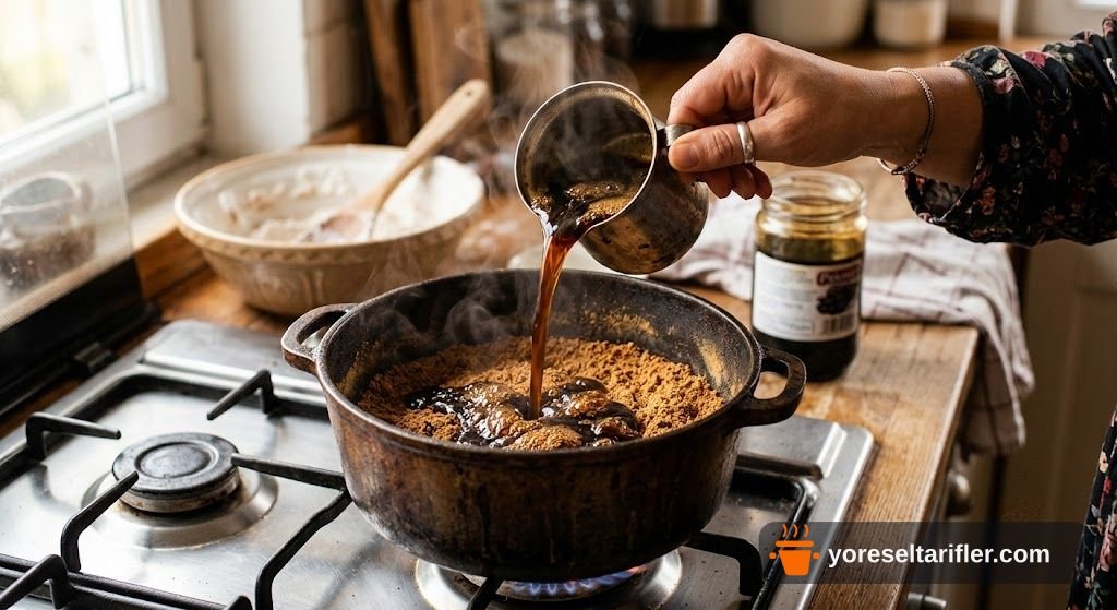 Pekmezli Un Helvası Yapılışı Tarifi — Adım 3