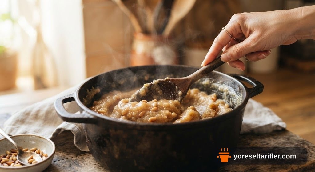 Pekmezli Un Helvası Yapılışı Tarifi — Adım 4