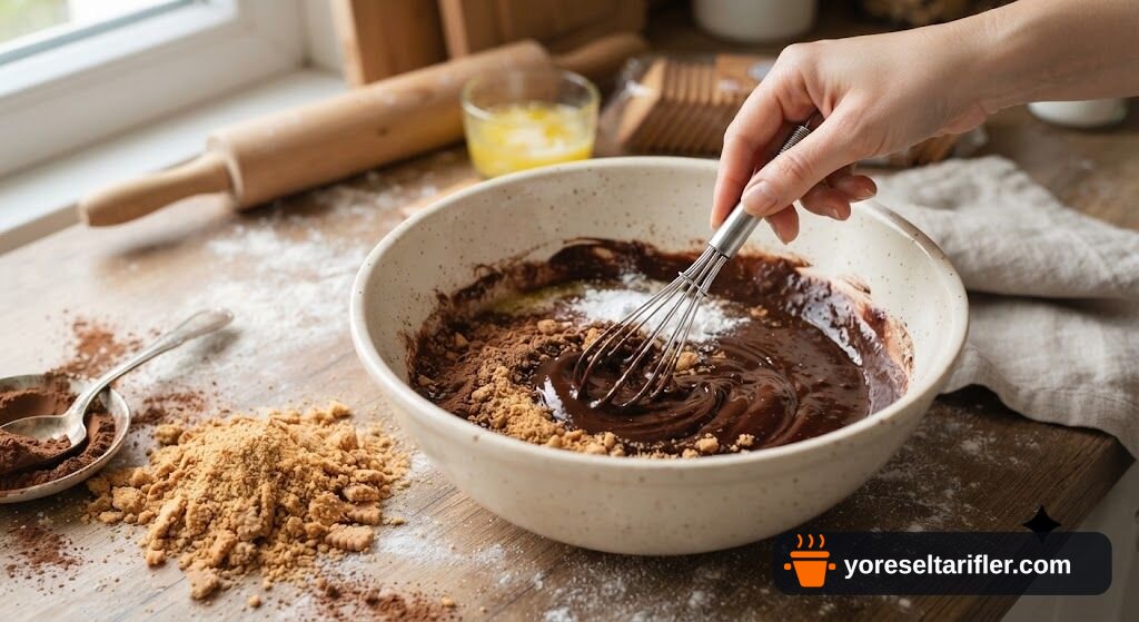 Petibör Topları Kakao Çikolata Tarifi — Adım 1