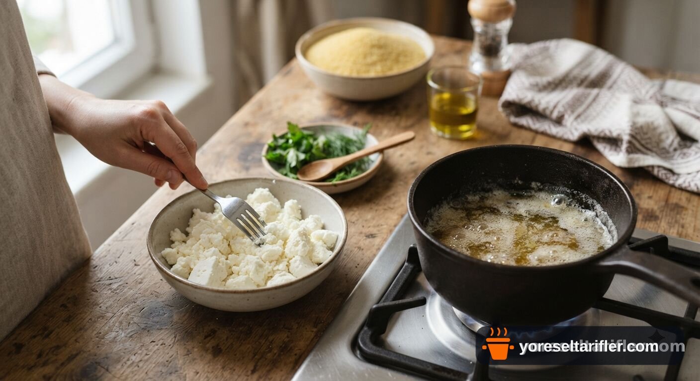 Peynirli Bulgur Köftesi Tarifi — Adım 4