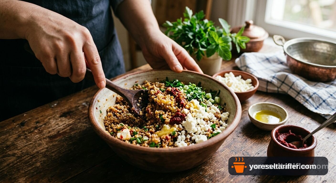 Peynirli Bulgur Köftesi Tarifi — Adım 5