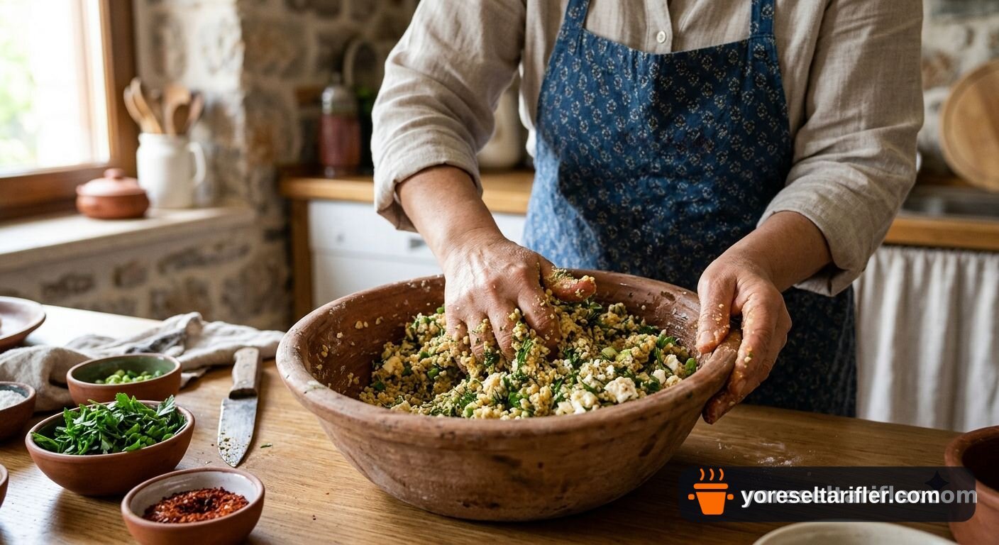 Peynirli Bulgur Köftesi Tarifi — Adım 6