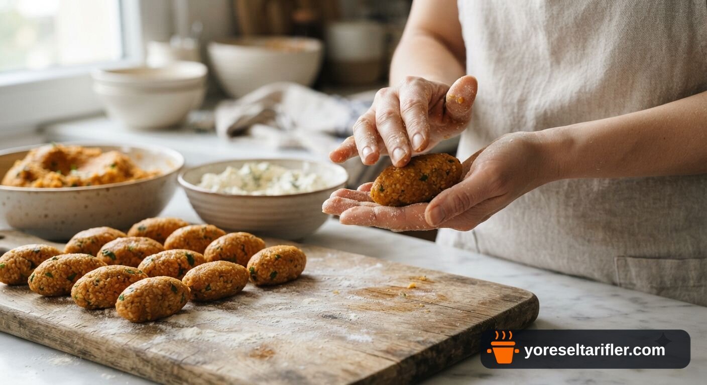 Peynirli Bulgur Köftesi Tarifi — Adım 7