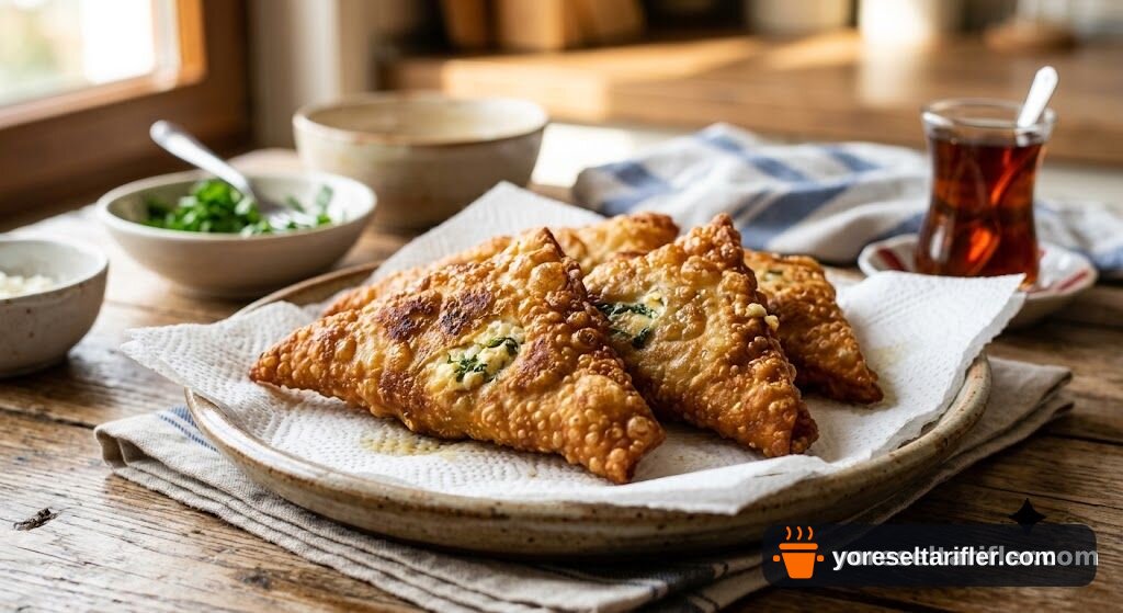 Peynirli Çıtır Börek Tarifi (Krem Macunlu Hamur) — Adım 11