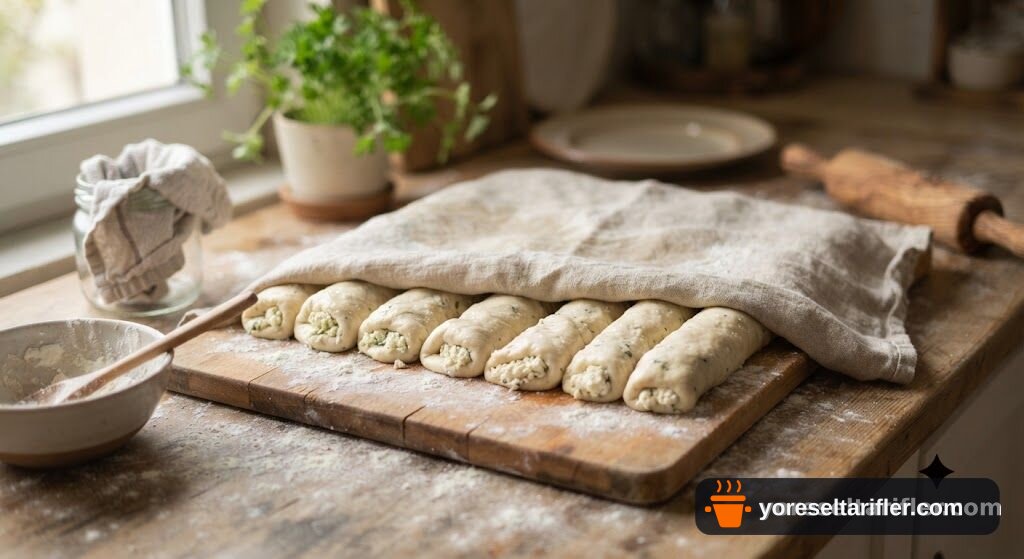 Peynirli Çıtır Börek Tarifi (Krem Macunlu Hamur) — Adım 4