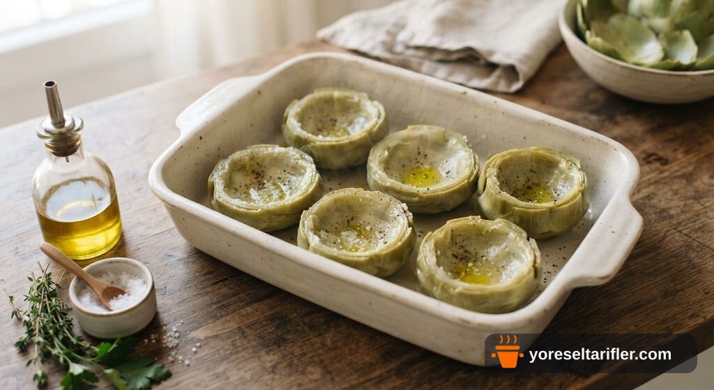 Peynirli Enginar Dolması Tarifi — Adım 1