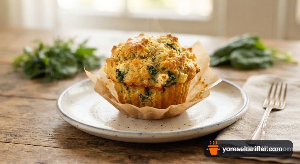 Peynirli Ispanaklı Muffin Tarifi — Adım 7