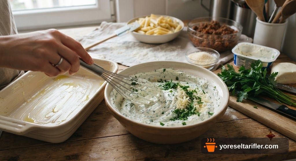 Peynirli Kıymalı Fırın Makarna Tarifi — Adım 5