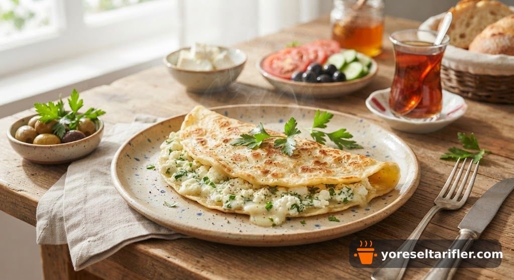 Peynirli Maydanozlu Kahvaltılık Krep Tarifi — Adım 8