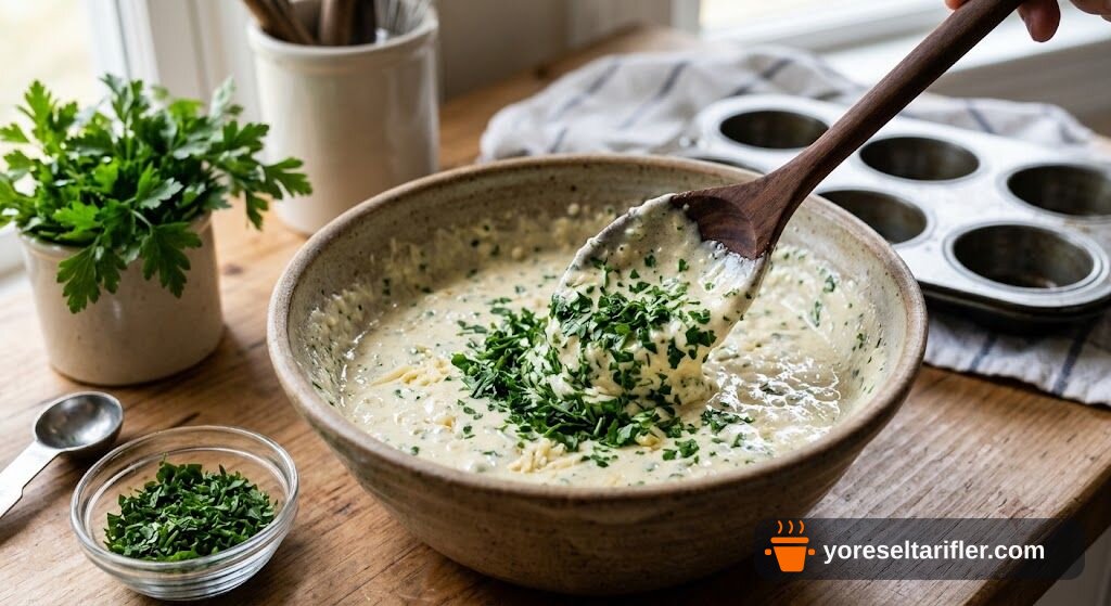 Peynirli Maydanozlu Popover Tarifi — Adım 3