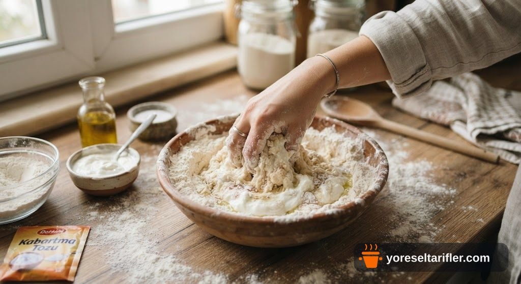 Peynirli Maydanozlu Yumuşacık Poğaça Tarifi — Adım 2