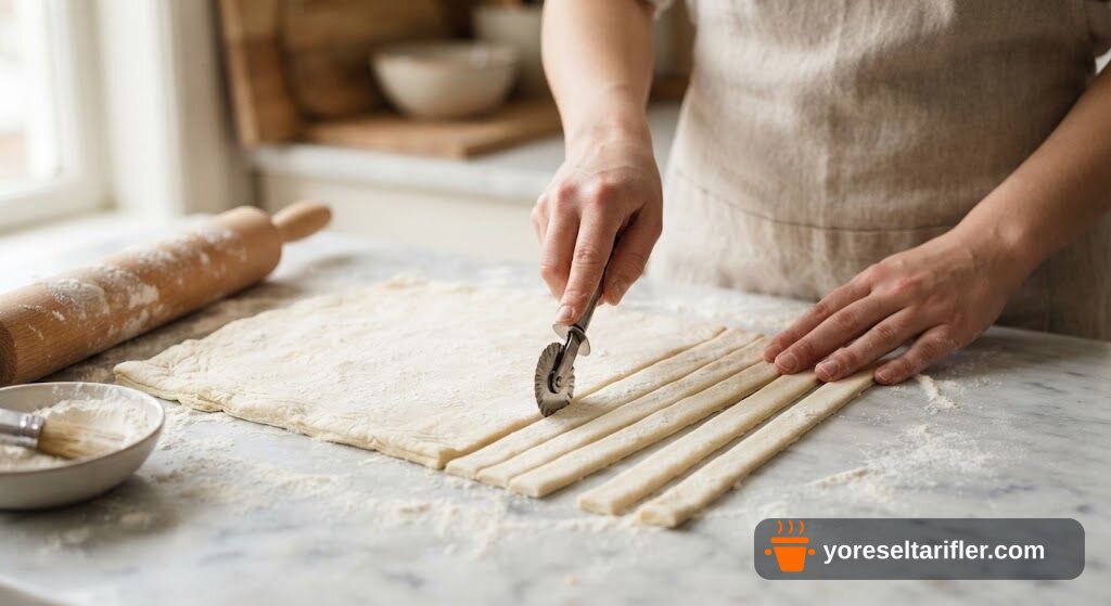 Peynirli Milföy Kafes Börek Tarifi — Adım 3