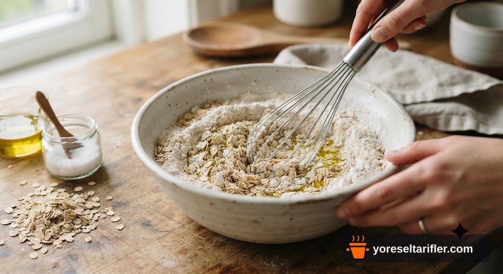 Peynirli Yulaflı Muffin Tarifi — Adım 2