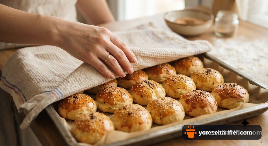 Peynirli Yumuşacık Puf Poğaça Tarifi — Adım 8
