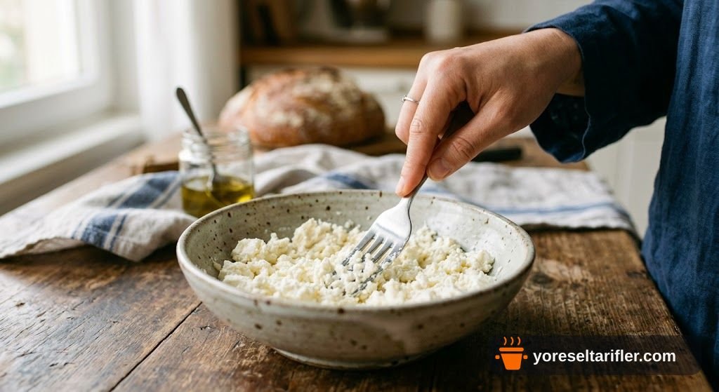 Peynirli Zarf Gözleme Tarifi — Adım 1