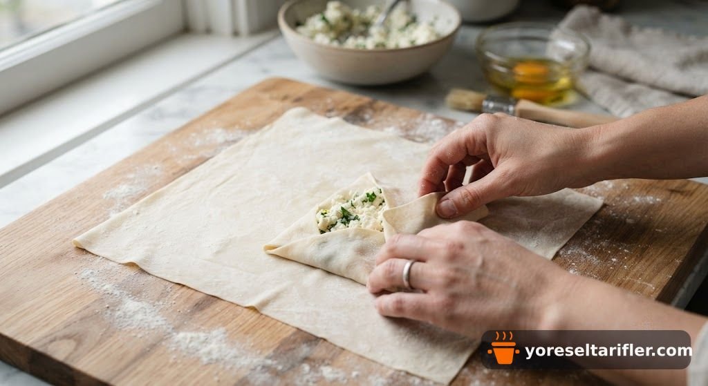 Peynirli Zarf Gözleme Tarifi — Adım 9