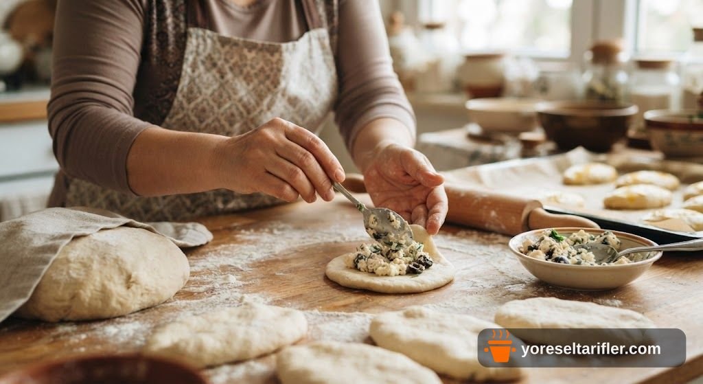 Peynirli Zeytinli Yumuşacık Poğaça Tarifi — Adım 5