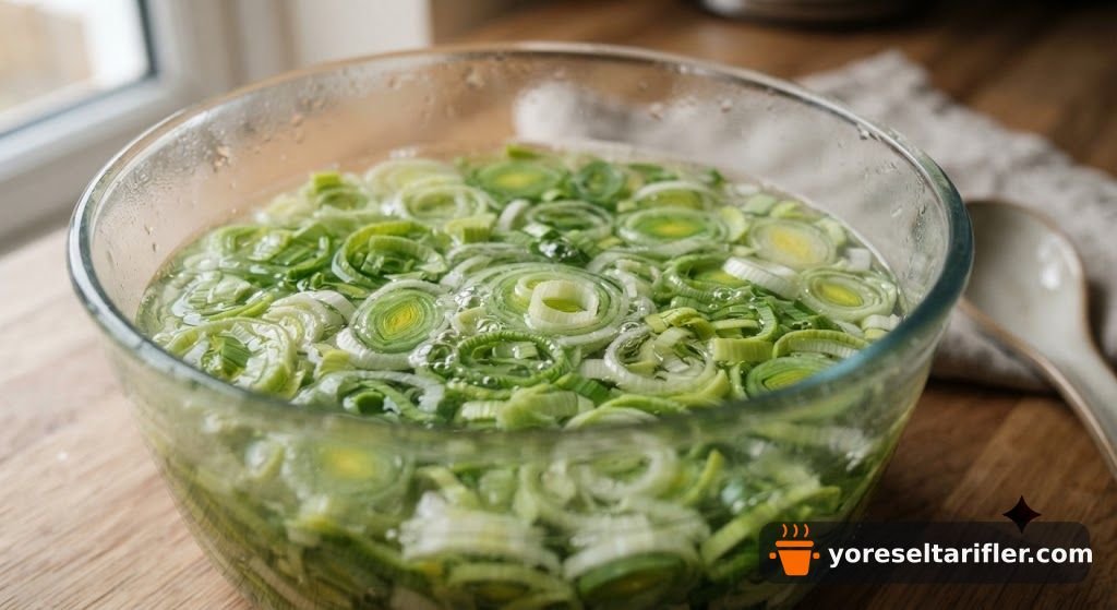 Pırasalı Fasulyeli Spaghetti Tarifi — Adım 1
