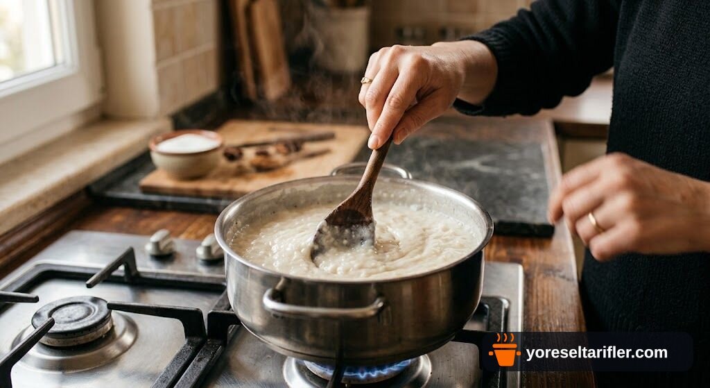 Pirinç Unu ile Hafif Su Muhallebisi Tarifi — Adım 2