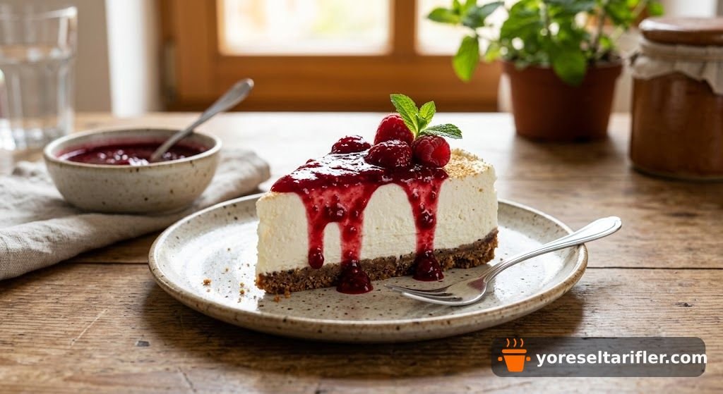 Pişmeyen Labneli Tatlı: Fırınsız Cheesecake — Adım 11