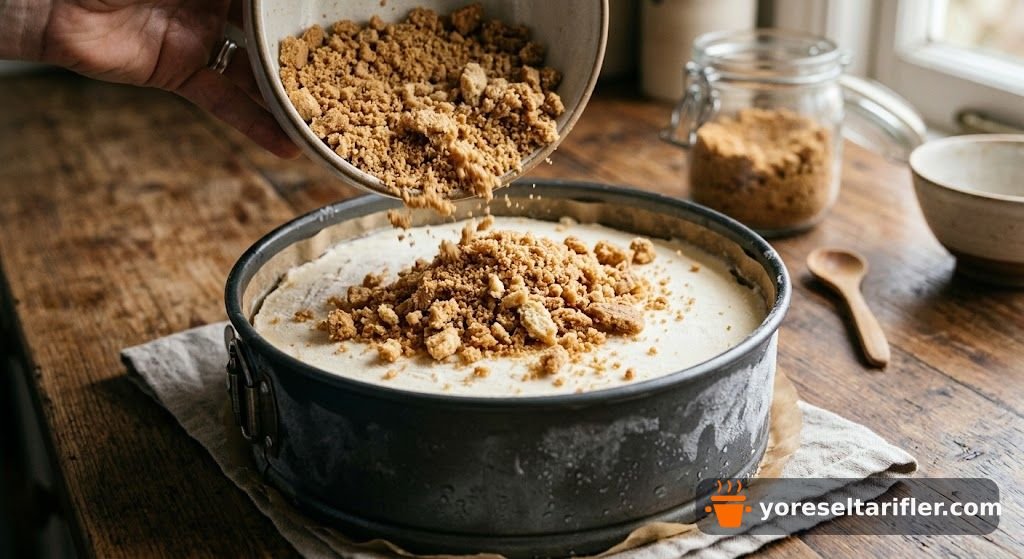 Pişmeyen Labneli Tatlı: Fırınsız Cheesecake — Adım 7