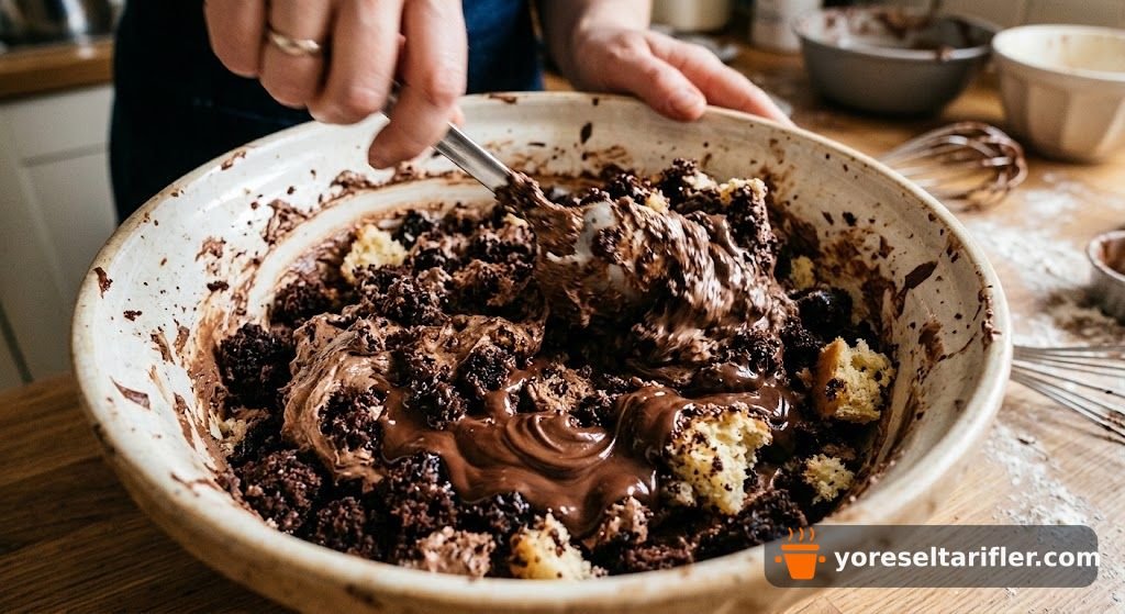 Pişmeyen Mini Kek Tatlısı Tarifi — Adım 1