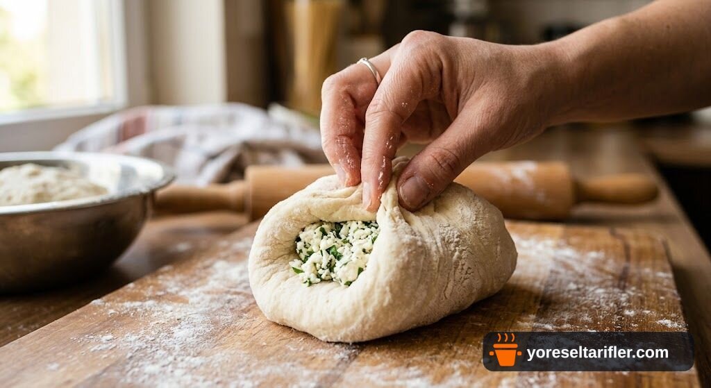 Pofuduk Peynirli Poğaça Tarifi — Adım 5