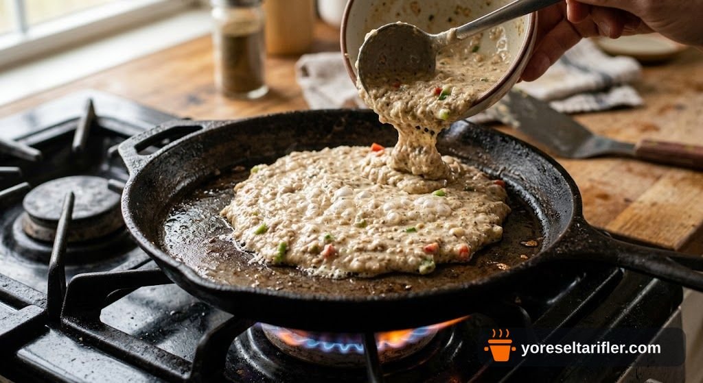Pofudukla Tam Buğday Omlet Tarifi — Adım 4