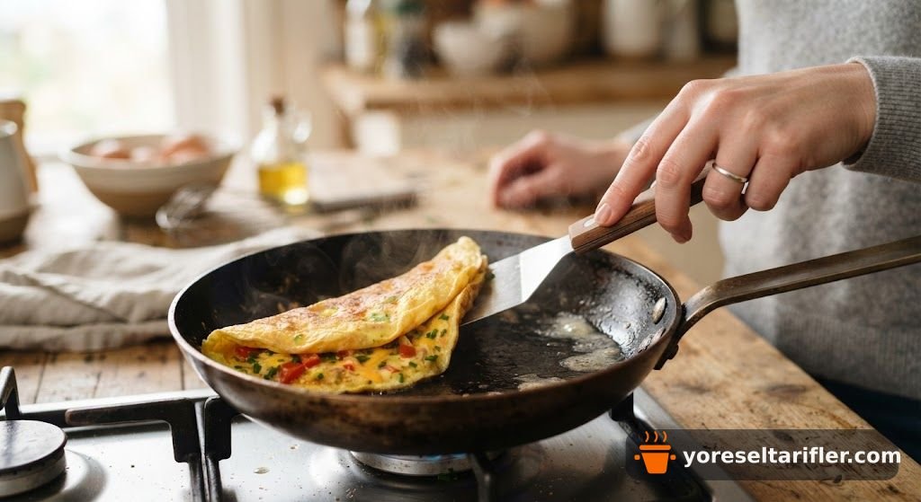 Pofudukla Tam Buğday Omlet Tarifi — Adım 6